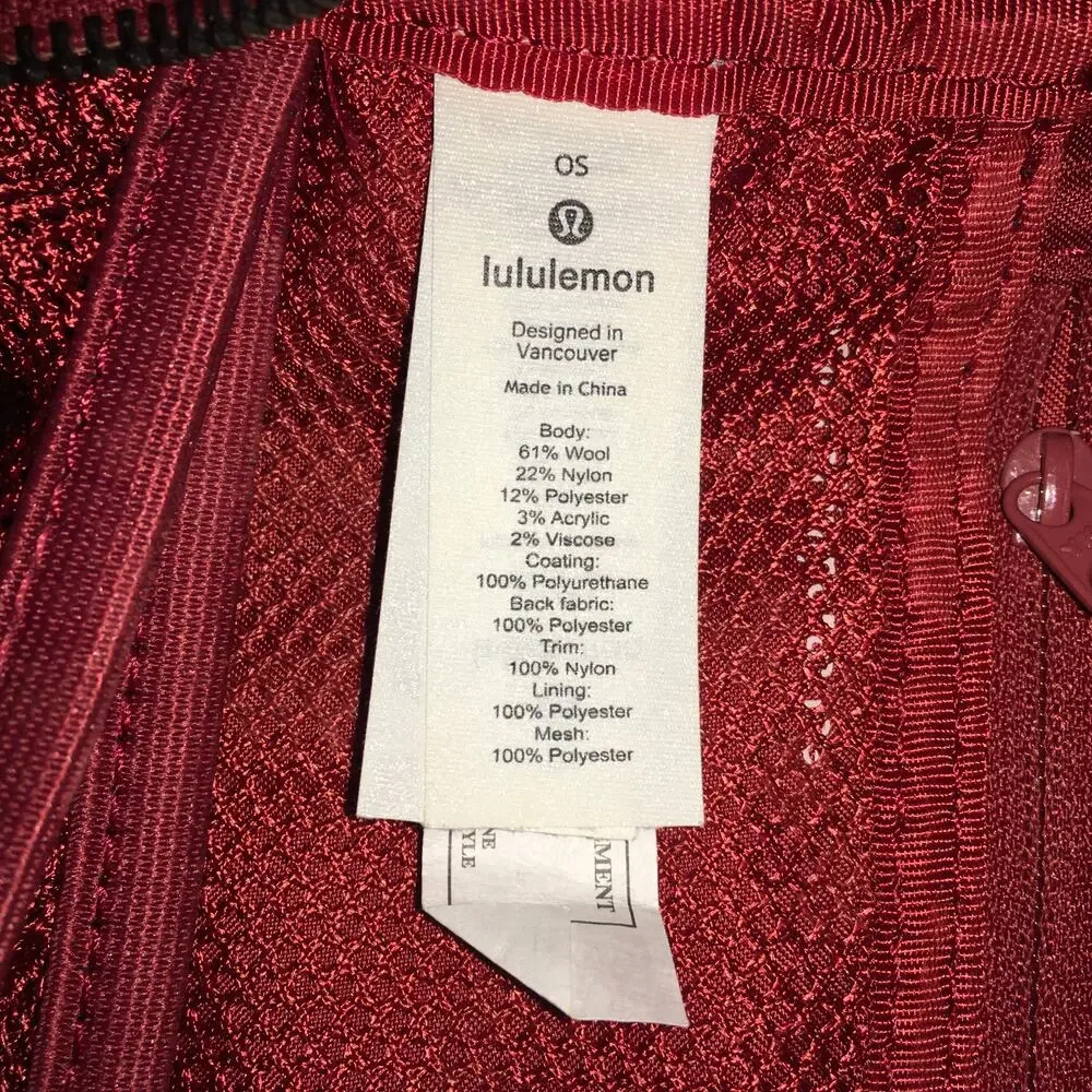 Lululemon City Adventurer Mini Sherpa Backpack Magma Burnt Orange 10L Fleece EUC